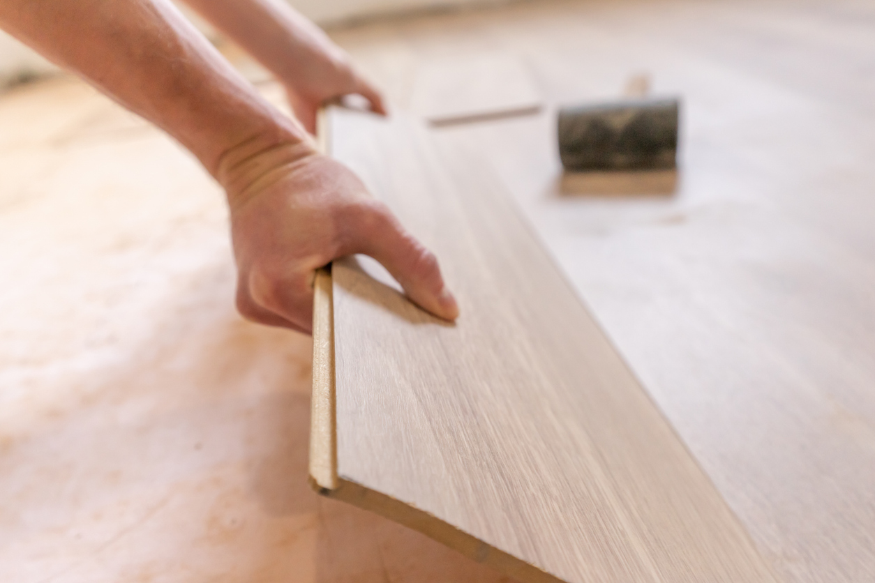 installing laminate flooring planks flooring planks on insulation underlayment